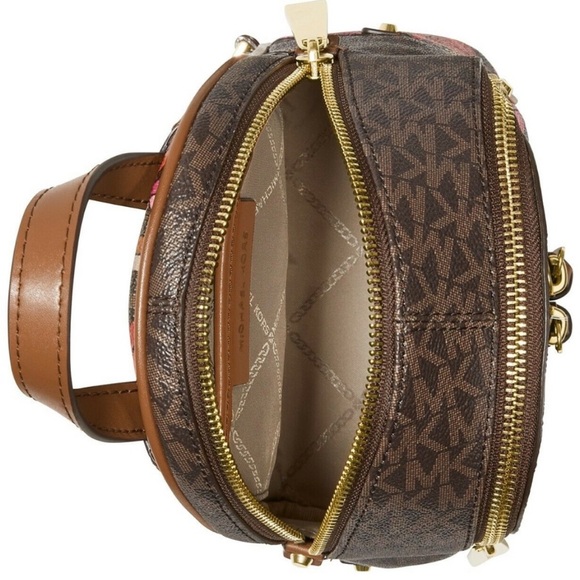 Michael Kors Rhea Zip 
Messenger Backpack Brown
Multi Geometric Pattern NWT - Picture 8 of 17